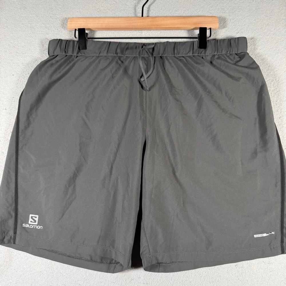 Salomon Mens AdvancedSkin Activedry Athletic Shorts Gray XL 390398 171448